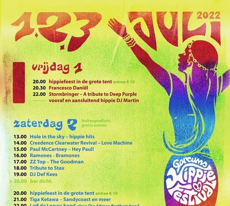 Flyer Hippiefestival 2022